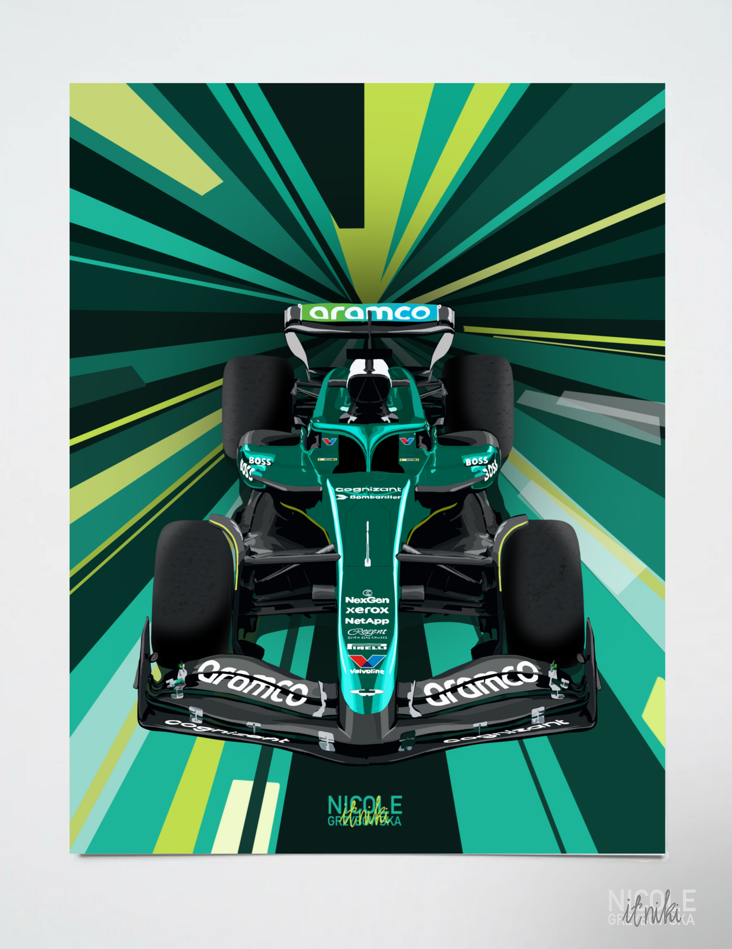 Plakat F1 Aston Martin