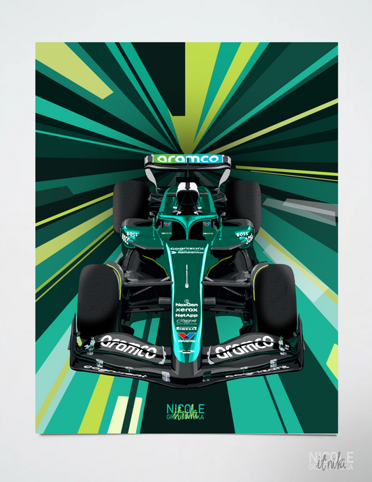 Plakat F1 Aston Martin