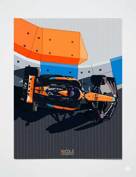 Plakat F1 McLaren – dekoracja ścienna dla fanów Formuły 1